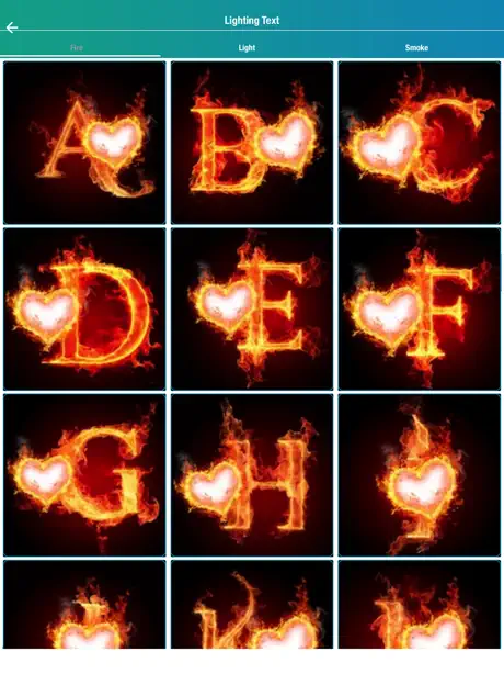 Lighting Text Photo Frame