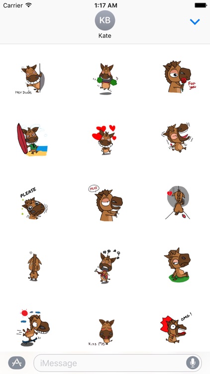 Cute Pony - HorseMoji Sticker