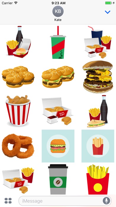 Fast Food Stickers: Tasty! screenshot 3
