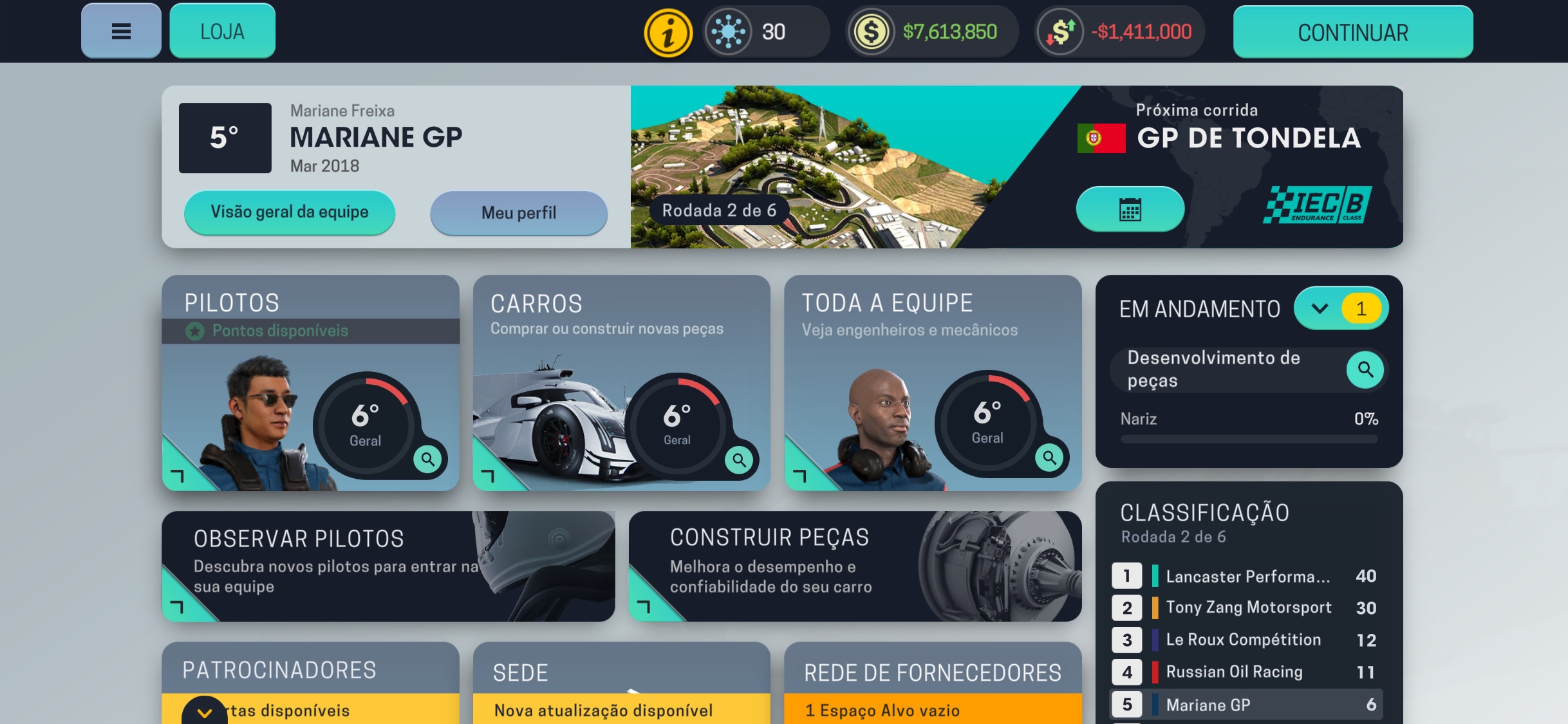 Screenshot do app Motorsport Manager Mobile 3