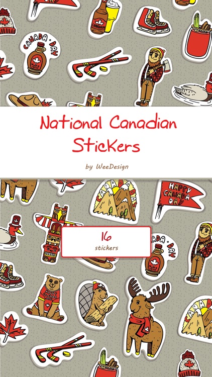 National Canadian Stickers