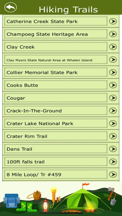 Oregon Campgrounds & Trails