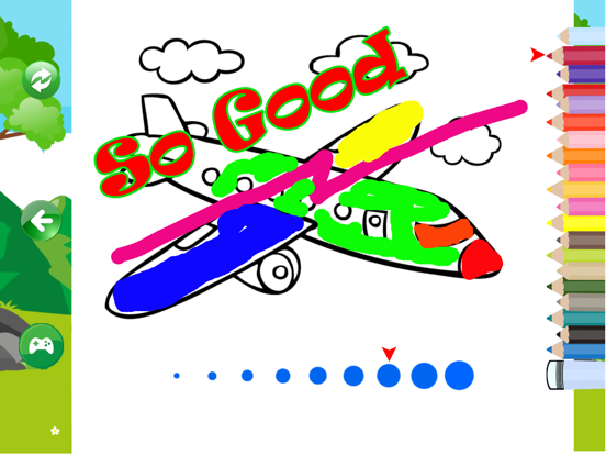 Screenshot #6 pour Coloriage heureux du jeu d'avion