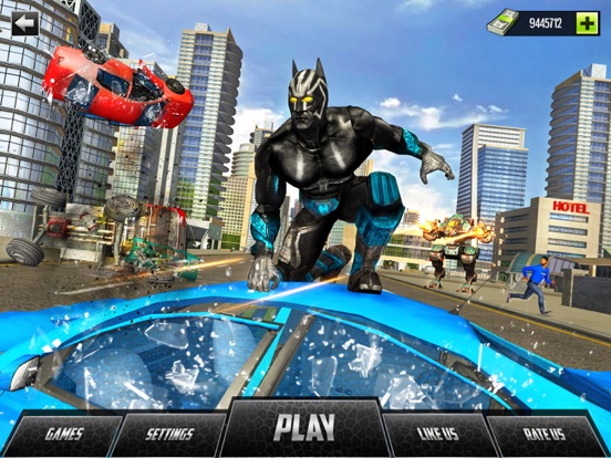 Screenshot #4 pour Panther Superhero City Battle