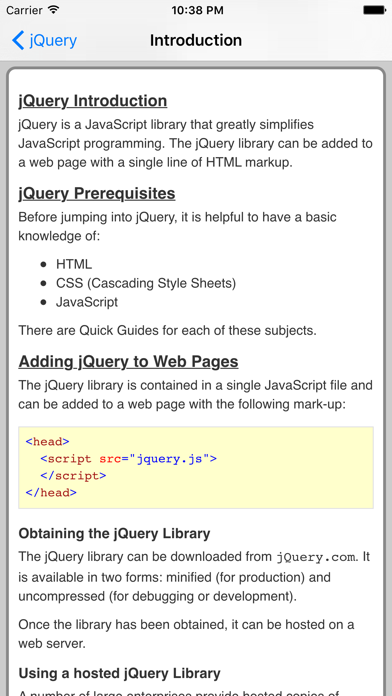 How to cancel & delete jQuery Pro Quick Guide from iphone & ipad 2