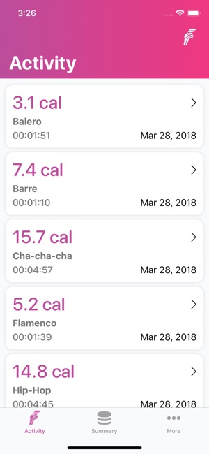 Dance: Track My Calories