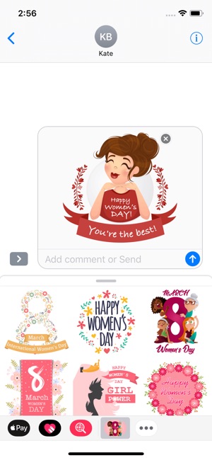 Woman's Day Modern Stickers