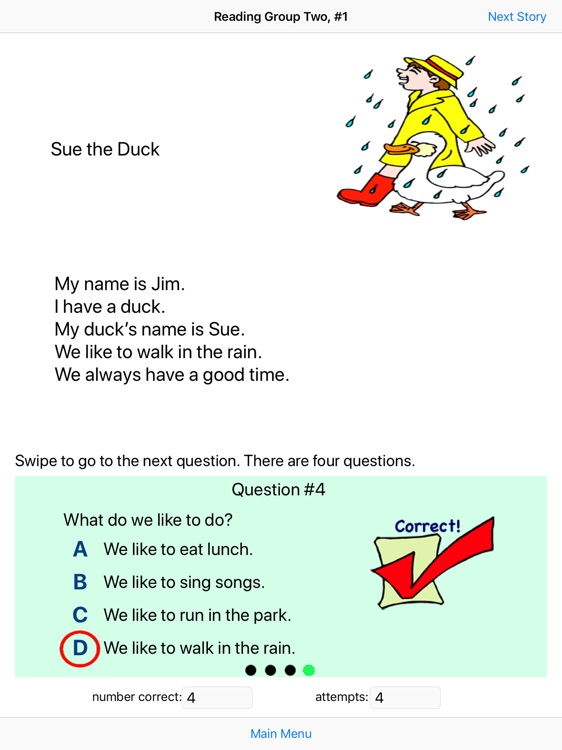 Kindergarten Reading Practice