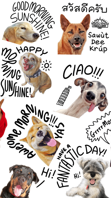 Good Morning Dogs Stickers screenshot 4
