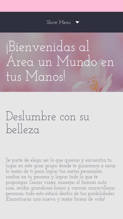 Un Mundo en tus Manos