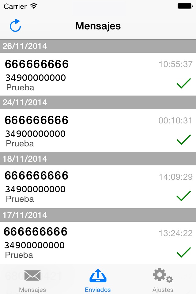 Mensaje Duocom - Envío SMS screenshot 3