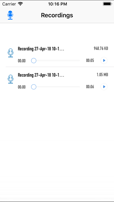 Voice Recorder in iPhone screenshot 3