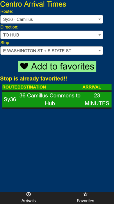 Central NY Centro Bus Tracker screenshot 2