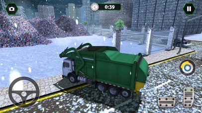 Christmas Snow Garbage Truck screenshot 3