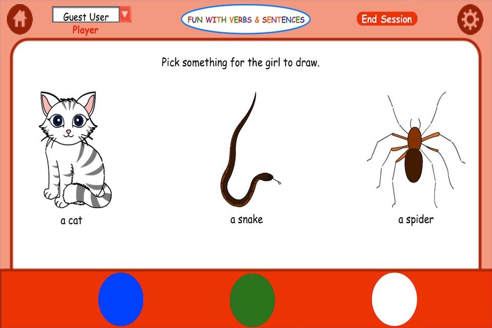 Fun with Verbs & Sentences screenshot 3