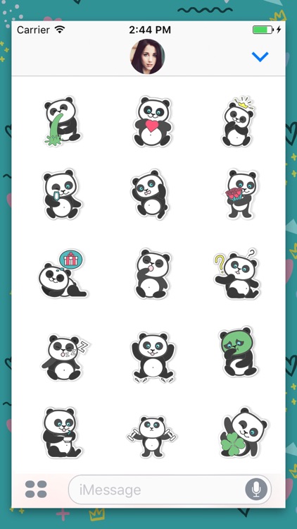 Panda Bear : Animated Stickers
