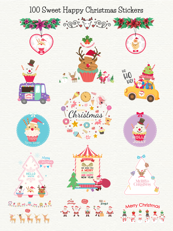 Screenshot #4 pour Sweet Happy Christmas Stickers