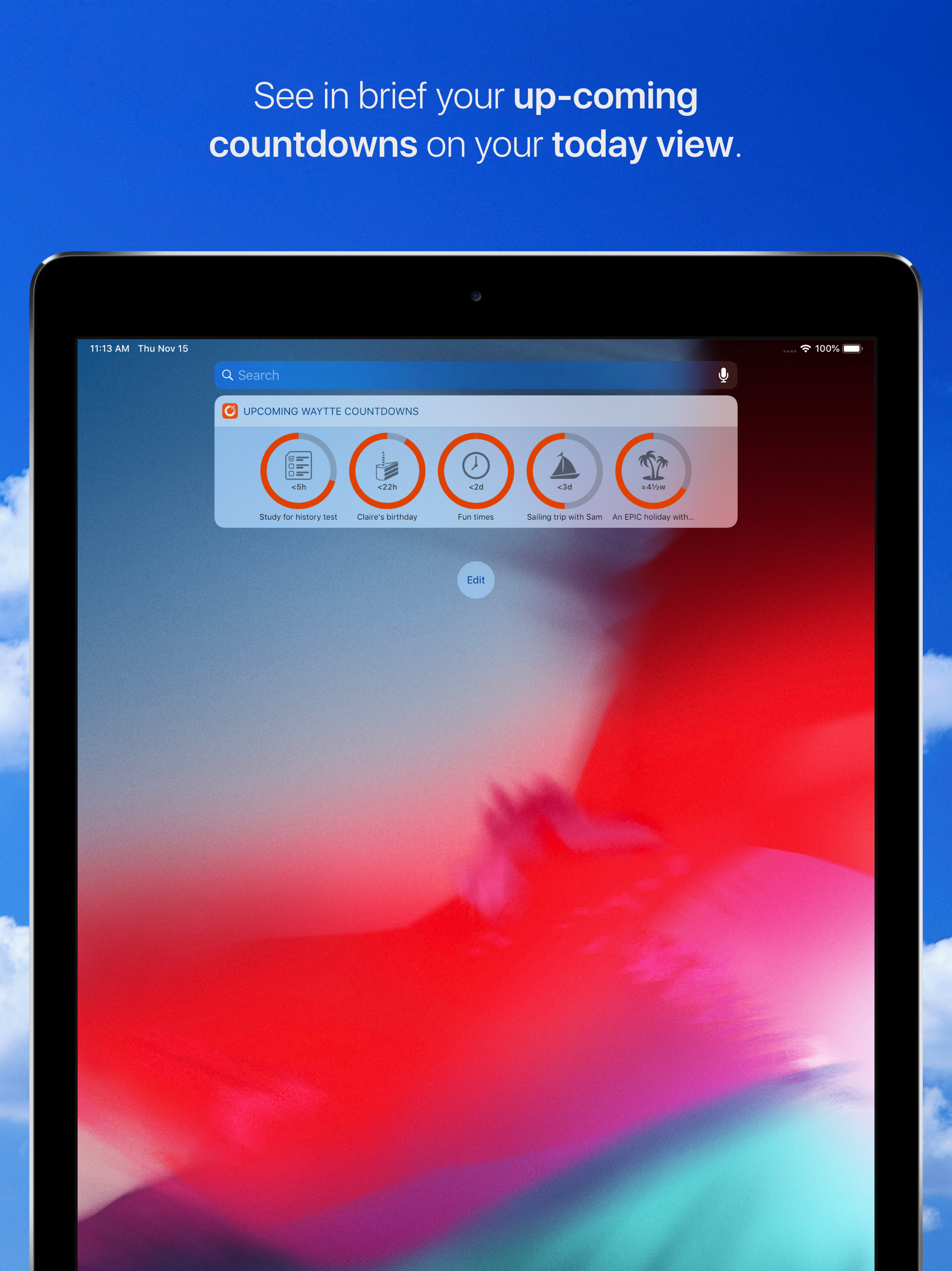 Waytte - epic countdown timers