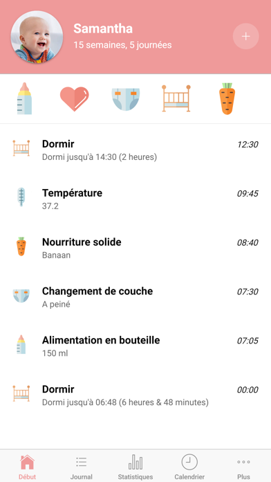 Screenshot #1 pour Bébé Tracker