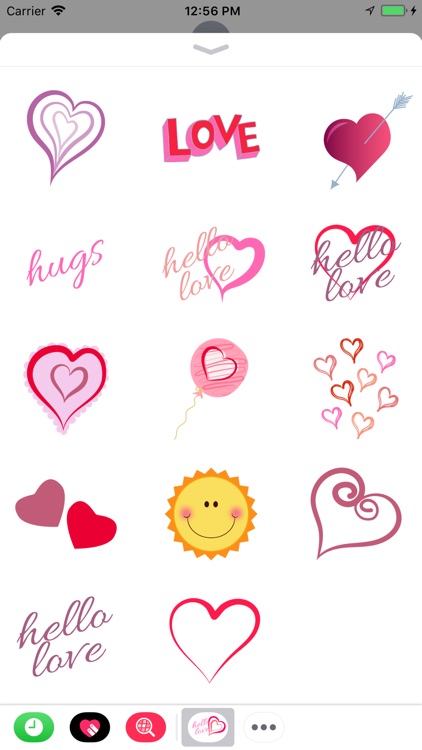 Hearts and kisses