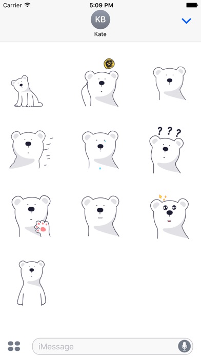 Polar Bear Animated Stickers screenshot 2