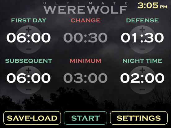 Screenshot #5 pour Ultimate Werewolf Timer