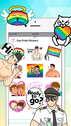 Imágen 1 Gay Pride Stickers Collection iphone