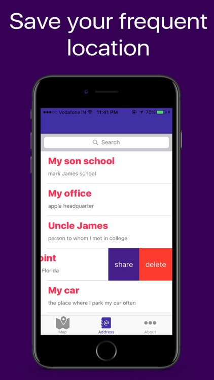 GPS Address Book
