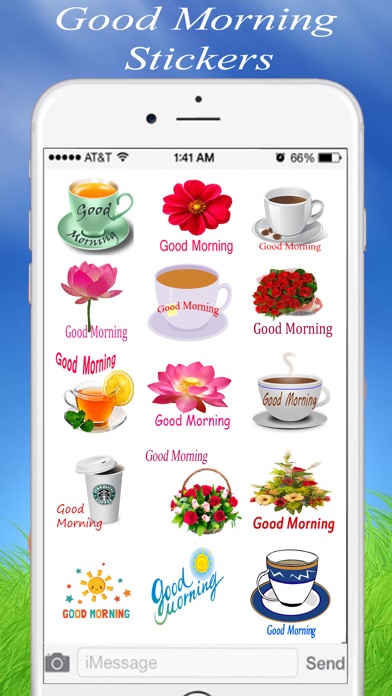 Good Morning Stickers  for iMessage screenshot 2