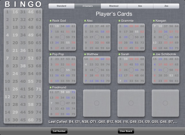 WiFi Bingo Caller