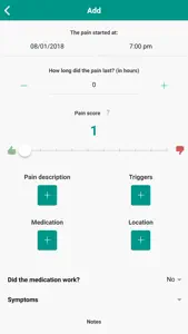My Pain Log screenshot #4 for iPhone