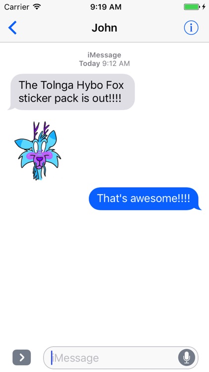 Tolnga Hybo Fox Stickers screenshot-3