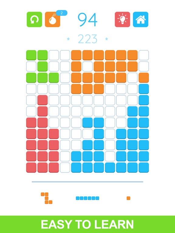 Сolor block puzzle iPad screenshot 4 - Games app