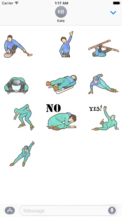 Winter Games Sportmoji Sticker screenshot 3