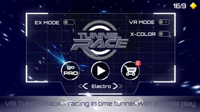 Screenshot #1 pour VR Tunnel Race: Speed Rush VR