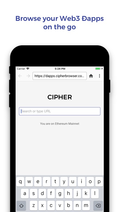 Cipher Browser - Ethereum screenshot 3