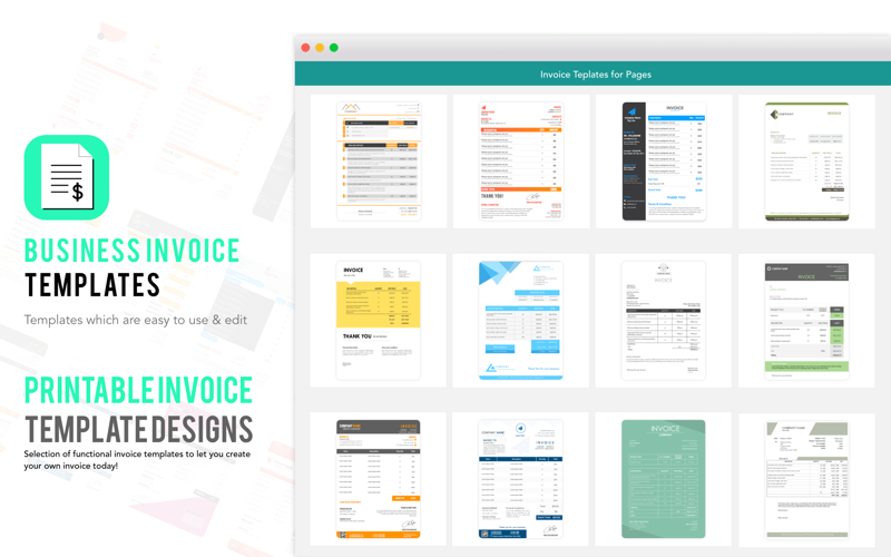 Invoice Templates for Pages at Mac App Store downloads and cost