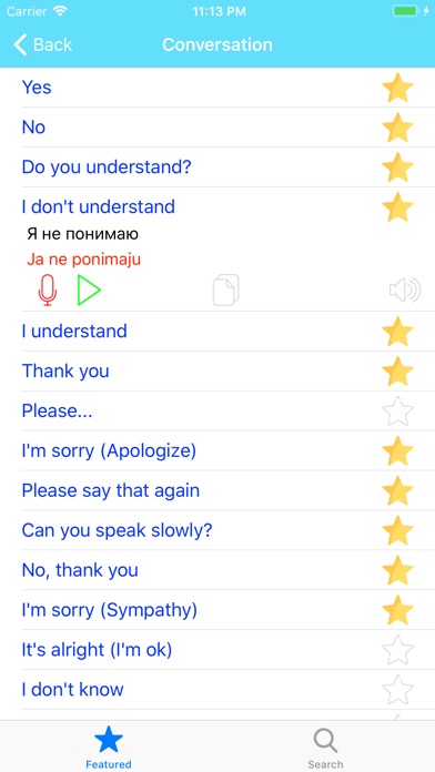 Learn Russian Phrases Lite screenshot 2