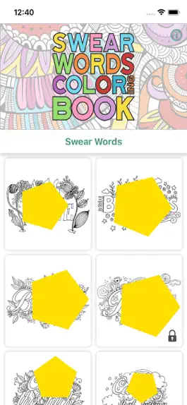 Game screenshot Swear words coloring book mod apk
