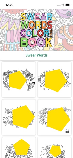 Swear words coloring book