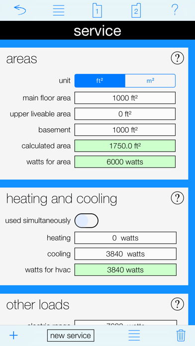 Service Calculator screenshot 3