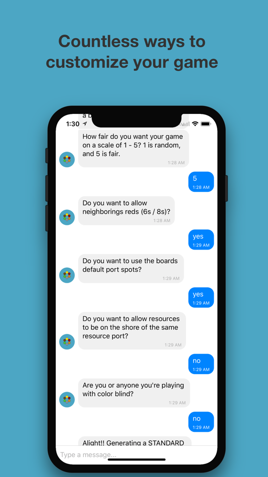 #3. Catan Map Generator Chat Bot (iOS) 由: Elevated Pixels Software