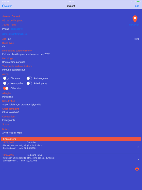 m-Patients iPad screenshot 2 - Medical app