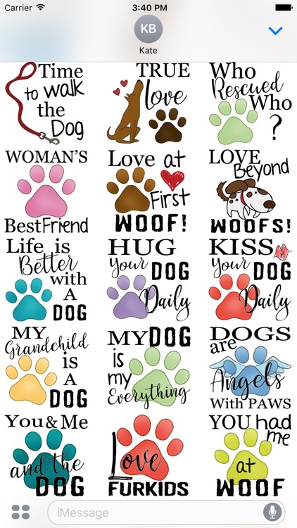 Dog Paws Stickers screenshot-3