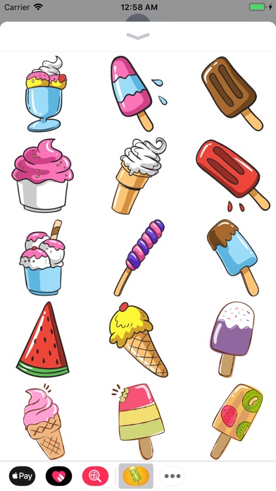 Sunburst Ice Cream Sticker screenshot 3