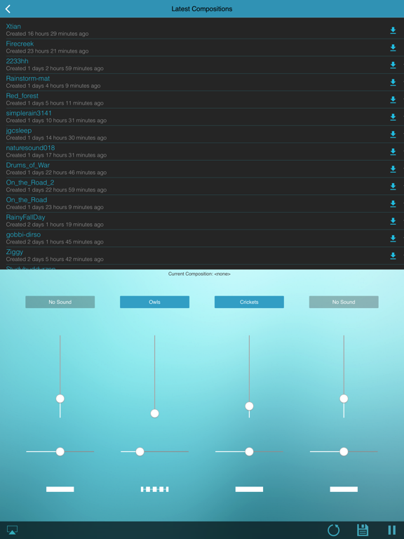 Go Mix It - ambient sounds iPad screenshot 3 - Health & Fitness app