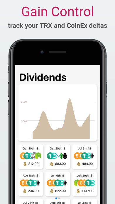 Screenshot #1 pour Crypto Dividend Tracker