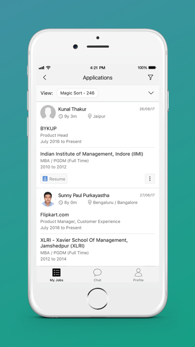 How to cancel & delete hirist for Recruiters from iphone & ipad 4