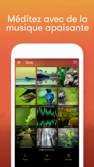 Capture d'écran de Méditation & Musique Relax Pro sur iPhone 1