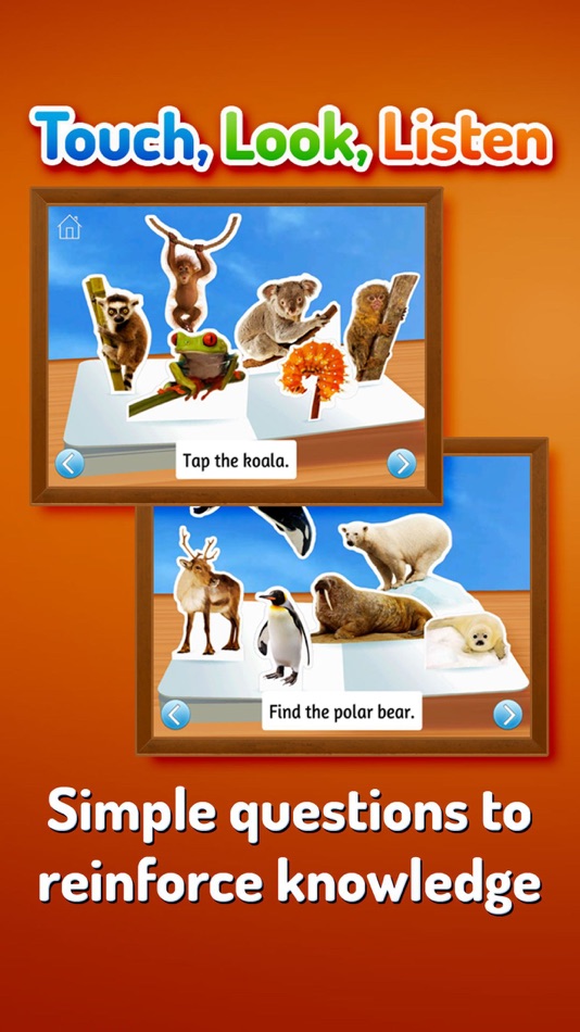 #5. Zoo Animals ~ Touch, Look, Listen (iOS) 由: StoryToys Limited